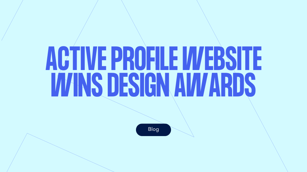 Active Profile website wins design awards